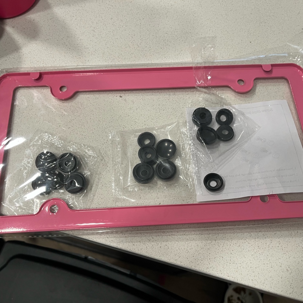Pink License Plate Frame - Picture 2 of 3